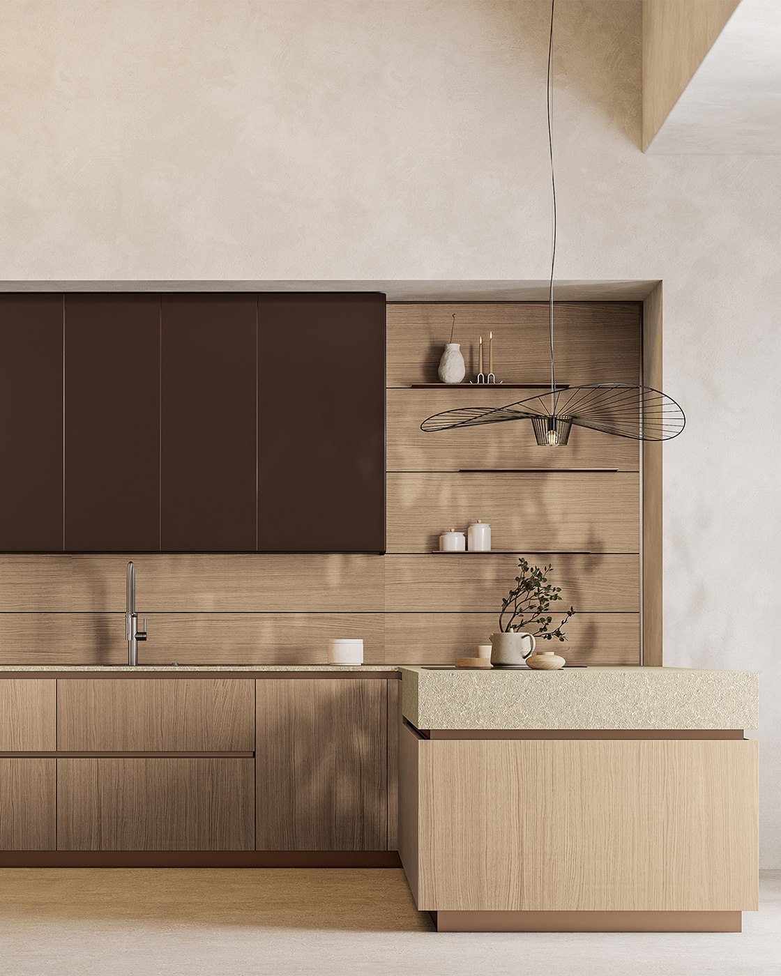 Cocina Arrex con isla y mobiliario italiano contemporáneo